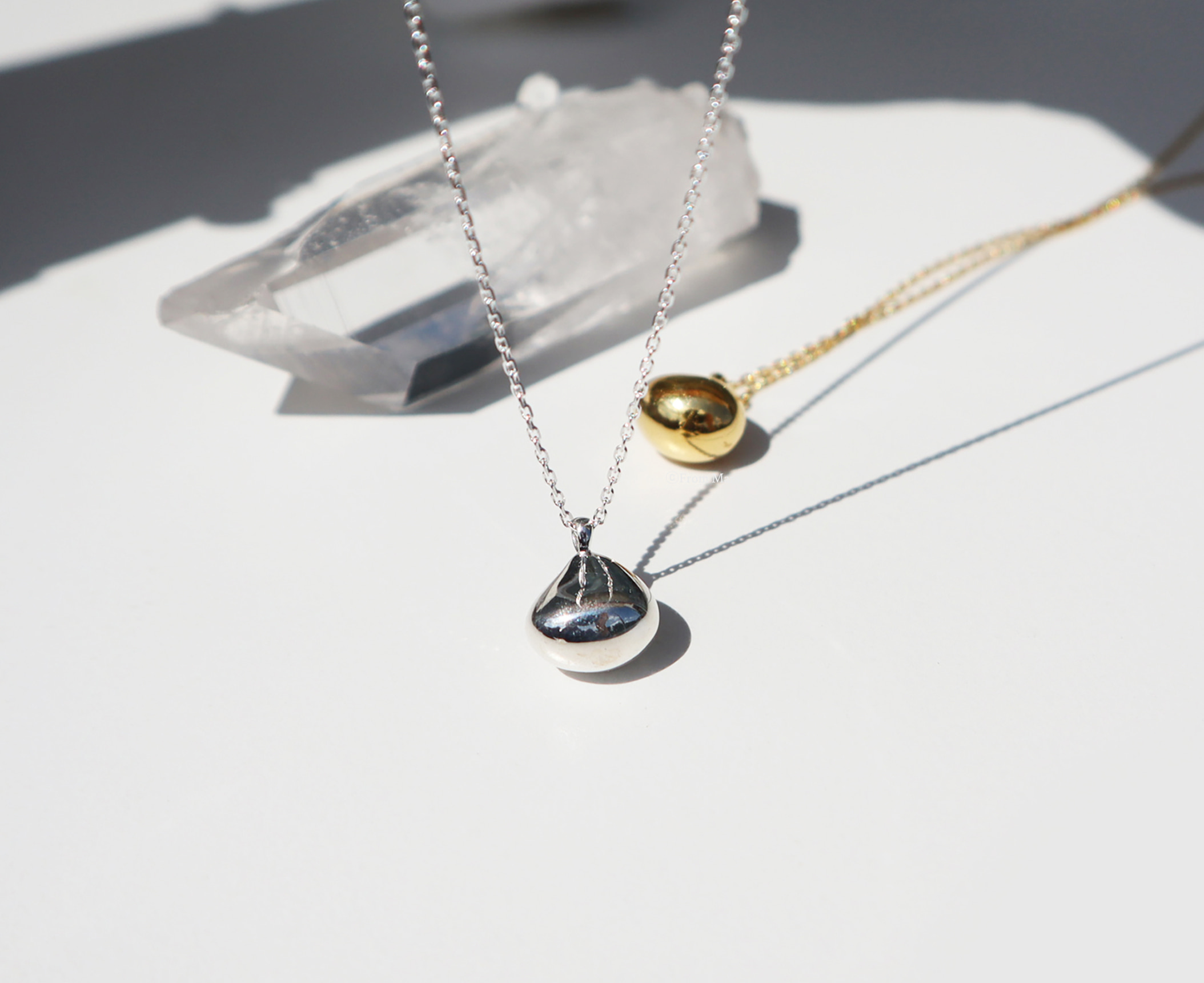 [s] mini pebble necklace / 미니페블