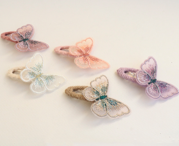 [베베/키즈] 봄의 나비 헤어핀 (5 colors)